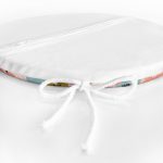 - RealHomes Yuvarlak Fermuarlı Minder - Realhomes Pudra Zeminde Onedraw Çizimli Renkli Çiçek Desenli Dijital Baskılı Modern Yuvarlak Fermuarlı Sandalye Minderi Realhomes