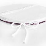 Renkli Zemin Üzerinde Çiçek Desenli Dijital Baskılı Modern Yuvarlak Fermuarlı Sandalye Minderi Realhomes