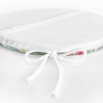 Realhomes Flamingo Desen Dijital Baskılı Modern Yuvarlak Fermuarlı Sandalye Minderi Realhomes