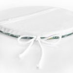 - RealHomes Yuvarlak Fermuarlı Minder - Realhomes Renkli Zemin Üzerinde Onedraw Çizimli Yaprak Motifli Dijital Baskılı Modern Yuvarlak Fermuarlı Sandalye Minderi Realhomes