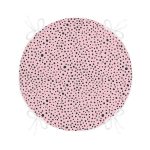 - RealHomes Yuvarlak Fermuarlı Minder - Realhomes  Renkli Zemin Üzerinde Siyah Puantiye Desenli Dijital Baskılı Modern Yuvarlak Fermuarlı Sandalye Minderi Realhomes