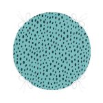 - RealHomes Yuvarlak Fermuarlı Minder - Realhomes Renkli Zemin Üzerinde Siyah Puantiye Desenli Dijital Baskılı Modern Yuvarlak Fermuarlı Sandalye Minderi Realhomes