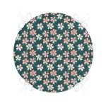 - RealHomes Yuvarlak Fermuarlı Minder - Realhomes Renkli Zemin Üzerinde Yaprak Motifli Dijital Baskılı Modern Yuvarlak Fermuarlı Sandalye Minderi Realhomes