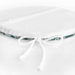 - RealHomes Yuvarlak Fermuarlı Minder - Realhomes Renkli Zemin Üzerinde Yaprak Motifli Dijital Baskılı Modern Yuvarlak Fermuarlı Sandalye Minderi Realhomes