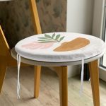 - RealHomes Yuvarlak Fermuarlı Minder - Realhomes Pastel Renkli Zemin Üzerinde Onedraw Çizimli Dijital Baskılı Modern Yuvarlak Fermuarlı Sandalye Minderi Realhomes