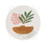 - RealHomes Yuvarlak Fermuarlı Minder - Realhomes Pastel Renkli Zemin Üzerinde Onedraw Çizimli Dijital Baskılı Modern Yuvarlak Fermuarlı Sandalye Minderi Realhomes