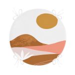 - RealHomes Yuvarlak Fermuarlı Minder - Realhomes  Pastel Renkli Zemin Üzerinde Onedraw Çizimli Dijital Baskılı Modern Yuvarlak Fermuarlı Sandalye Minderi Realhomes