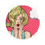 - RealHomes Yuvarlak Fermuarlı Minder - Realhomes  Pop Art Resimli Dijital Baskılı Yuvarlak Fermuarlı Sandalye Minderi Realhomes