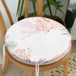 - RealHomes Yuvarlak Fermuarlı Minder - Realhomes Beyaz Zemin Üzerinde Denizanası Motifli Dijital Baskılı Modern Yuvarlak Fermuarlı Sandalye Minderi Realhomes