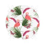 - RealHomes Yuvarlak Fermuarlı Minder - Realhomes Flamingo Desen Dijital Baskılı Modern Yuvarlak Fermuarlı Sandalye Minderi Realhomes