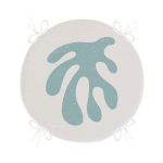 - RealHomes Yuvarlak Fermuarlı Minder - Realhomes  Renkli Zemin Üzerinde Onedraw Çizimli Yaprak Motifli Dijital Baskılı Modern Yuvarlak Fermuarlı Sandalye Minderi Realhomes