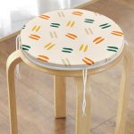 - RealHomes Yuvarlak Fermuarlı Minder - Realhomes Renkli Zeminde Onedraw Çizimli Dijital Baskılı Modern Yuvarlak Fermuarlı Sandalye Minderi Realhomes