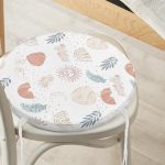 - RealHomes Yuvarlak Fermuarlı Minder - Realhomes  Beyaz Zeminde Onedraw Çizimli Gökyüzü Temalı Dijital Baskılı Modern Yuvarlak Fermuarlı Sandalye Minderi Realhomes