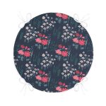 - RealHomes Yuvarlak Fermuarlı Minder - Realhomes Renkli Zeminde Onedraw Çizimli Çiçek Desenli Dijital Baskılı Modern Yuvarlak Fermuarlı Sandalye Minderi Realhomes