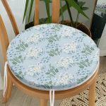 - RealHomes Yuvarlak Fermuarlı Minder - Realhomes Renkli Zeminde Onedraw Çizimli Çiçek Desenli Dijital Baskılı Modern Yuvarlak Fermuarlı Sandalye Minderi Realhomes
