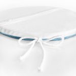 - RealHomes Yuvarlak Fermuarlı Minder - Realhomes Renkli Zeminde Oval Çizimli Dijital Baskılı Modern Yuvarlak Fermuarlı Sandalye Minderi Realhomes