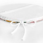 - RealHomes Yuvarlak Fermuarlı Minder - Realhomes  Renkli Zeminli Yaprak Desenli Onedraw Çizim Dijital Baskılı Modern Yuvarlak Fermuarlı Sandalye Minderi Realhomes