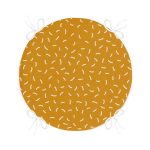 Renkli Zeminli Geometrik Desen Dijital Baskılı Modern Yuvarlak Fermuarlı Sandalye Minderi Realhomes