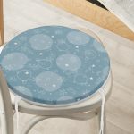 - RealHomes Yuvarlak Fermuarlı Minder - Realhomes  Renkli Zeminli Onedraw Çizimli Dijital Baskılı Modern Yuvarlak Fermuarlı Sandalye Minderi Realhomes