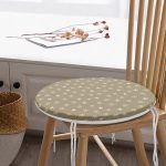 - RealHomes Yuvarlak Fermuarlı Minder - Realhomes  Renkli Zeminli Yıldız Ve Kar tanesi Motifli Dijital Baskılı Modern Yuvarlak Fermuarlı Sandalye Minderi Realhomes