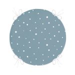 - RealHomes Yuvarlak Fermuarlı Minder - Realhomes  Renkli Zeminli Beyaz Puantiyeli Dijital Baskılı Modern Yuvarlak Fermuarlı Sandalye Minderi Realhomes