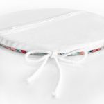 - RealHomes Yuvarlak Fermuarlı Minder - Realhomes  Renkli Zeminli Renkli Çiçek Desenli Dijital Baskılı Modern Yuvarlak Fermuarlı Sandalye Minderi Realhomes