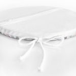 - RealHomes Yuvarlak Fermuarlı Minder - Realhomes  Suluboya Yaprak Desenli Dijital Baskılı Yuvarlak Fermuarlı Sandalye Minderi Realhomes