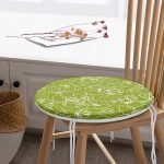 - RealHomes Yuvarlak Fermuarlı Minder - Realhomes  Renkli Zemin Üzerinde Onedraw Çizimli Çiçek Desenli Dijital Baskılı Modern Yuvarlak Fermuarlı Sandalye Minderi Realhomes