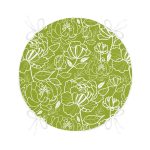 - RealHomes Yuvarlak Fermuarlı Minder - Realhomes  Renkli Zemin Üzerinde Onedraw Çizimli Çiçek Desenli Dijital Baskılı Modern Yuvarlak Fermuarlı Sandalye Minderi Realhomes