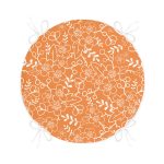 - RealHomes Yuvarlak Fermuarlı Minder - Realhomes  Renkli Zemin Üzerinde Çiçek Desenli Dijital Baskılı Modern Yuvarlak Fermuarlı Sandalye Minderi Realhomes