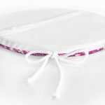 - RealHomes Yuvarlak Fermuarlı Minder - Realhomes  Renkli Zemin Üzerinde Çiçek Desenli Dijital Baskılı Modern Yuvarlak Fermuarlı Sandalye Minderi Realhomes