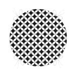 Dairesel Geometrik Motifli Dijital Baskılı Yuvarlak Fermuarlı Sandalye Minderi Realhomes