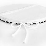 Dairesel Geometrik Motifli Dijital Baskılı Yuvarlak Fermuarlı Sandalye Minderi Realhomes