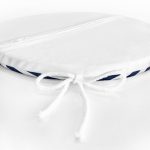 - RealHomes Yuvarlak Fermuarlı Minder - Realhomes Beyaz Zemin Üzerinde Renkli Geometrik Çizimli Dijital Baskılı Modern Yuvarlak Fermuarlı Sandalye Minderi Realhomes