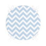 - RealHomes Yuvarlak Fermuarlı Minder - Realhomes Modern Zikzak Desenli Dijital Baskılı Yuvarlak Fermuarlı Sandalye Minderi Realhomes