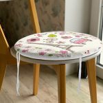 - RealHomes Yuvarlak Fermuarlı Minder - Realhomes  Eyfel Kulesi Desenli Dijital Baskılı Yuvarlak Fermuarlı Sandalye Minderi Realhomes