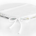 - RealHomes Yuvarlak Fermuarlı Minder - Realhomes Beyaz Zemin Üzerinde Renkli Geometrik Desenli Dijital Baskılı Modern Yuvarlak Fermuarlı Sandalye Minderi Realhomes