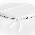 - RealHomes Yuvarlak Fermuarlı Minder - Realhomes Beyaz Zemin Üzerinde Renkli Modern Geometrik Desenli Dijital Baskılı Modern Yuvarlak Fermuarlı Sandalye Minderi Realhomes