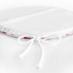 - RealHomes Yuvarlak Fermuarlı Minder - Realhomes  Kalp Desen Dijital Baskılı Yuvarlak Fermuarlı Sandalye Minderi Realhomes