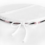 Renkli Pastel Zemin Üzerinde Siyah Ekose Desenli Dijital Baskılı Modern Yuvarlak Fermuarlı Sandalye Minderi Realhomes