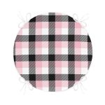 - RealHomes Yuvarlak Fermuarlı Minder - Realhomes Beyaz Zemin Üzerinde Siyah Ekose Desenli Dijital Baskılı Modern Yuvarlak Fermuarlı Sandalye Minderi Realhomes