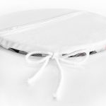 - RealHomes Yuvarlak Fermuarlı Minder - Realhomes  Beyaz Zemin Üzerinde Siyah Ekose Desenli Dijital Baskılı Modern Yuvarlak Fermuarlı Sandalye Minderi Realhomes