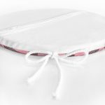 - RealHomes Yuvarlak Fermuarlı Minder - Realhomes  Renkli Pastel Zemin Üzerinde Siyah Ekose Desenli Dijital Baskılı Modern Yuvarlak Fermuarlı Sandalye Minderi Realhomes