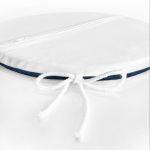 - RealHomes Yuvarlak Fermuarlı Minder - Realhomes  Renkli Zemin Üzerinde Çini Desenli Dijital Baskılı Modern Yuvarlak Fermuarlı Sandalye Minderi Realhomes