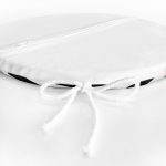 - RealHomes Yuvarlak Fermuarlı Minder - Realhomes Kalp Desen Dijital Baskılı Yuvarlak Fermuarlı Sandalye Minderi Realhomes