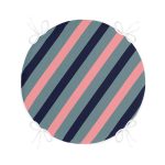 - RealHomes Yuvarlak Fermuarlı Minder - Realhomes Renkli Zemin Üzerinde Pastel Renkli Yatay Çizgili Dijital Baskılı Modern Yuvarlak Fermuarlı Sandalye Minderi Realhomes