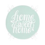 - RealHomes Yuvarlak Fermuarlı Minder - Realhomes Home Sweet Home Dijital Baskılı Yuvarlak Fermuarlı Sandalye Minderi Realhomes