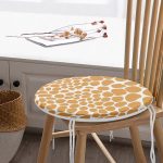 - RealHomes Yuvarlak Fermuarlı Minder - Realhomes Beyaz Zemin Üzerinde Pastel Renkli Geometrik Desenli Dijital Baskılı Modern Yuvarlak Fermuarlı Sandalye Minderi Realhomes