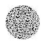 - RealHomes Yuvarlak Fermuarlı Minder - Realhomes Beyaz Zemin Üzerinde Siyah Renkli Geometrik Çizim Dijital Baskılı Modern Yuvarlak Fermuarlı Sandalye Minderi Realhomes