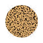 Renkli Zemin Üzerinde Geometrik Desenli Dijital Baskılı Modern Yuvarlak Fermuarlı Sandalye Minderi Realhomes